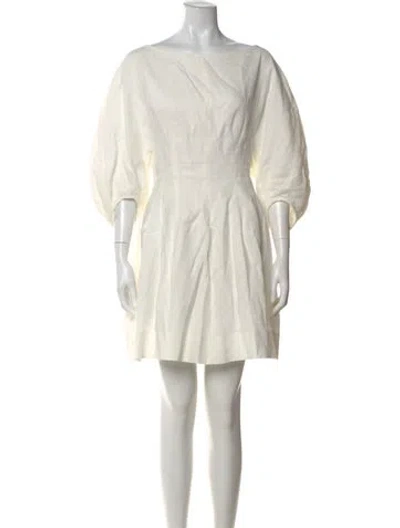 Pre-owned Faithfull The Brand Linen Mini Dress In Neutral