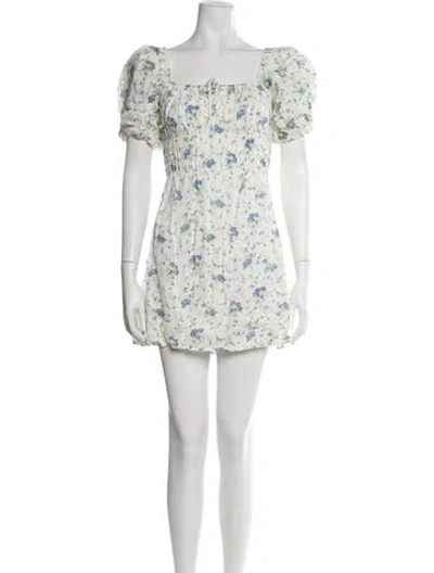 Pre-owned Faithfull The Brand Linen Mini Dress In Neutral