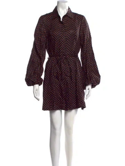 Pre-owned Faithfull The Brand Linen Mini Dress In Purple