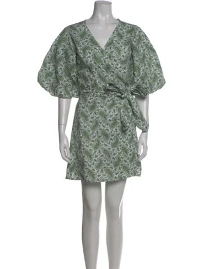 Pre-owned Faithfull The Brand Linen Mini Dress In White