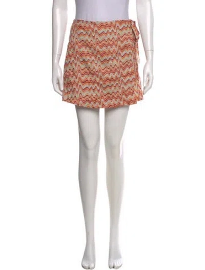 Pre-owned Faithfull The Brand Linen Mini Shorts In Brown