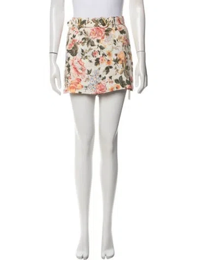 Pre-owned Faithfull The Brand Linen Mini Shorts In Neutral