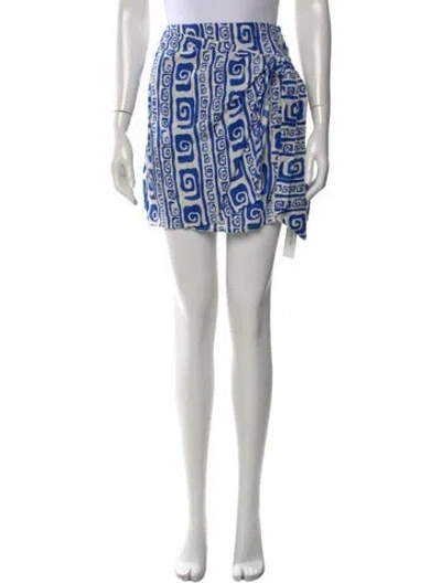 Pre-owned Faithfull The Brand Linen Mini Skirt In Multi
