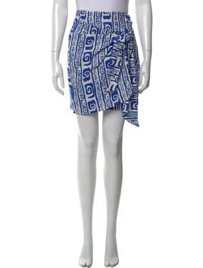 Pre-owned Faithfull The Brand Linen Mini Skirt In Multi