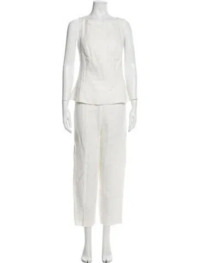 Pre-owned Faithfull The Brand Linen Pant Set In Neutral