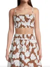 Faithfull The Brand Liya Top In Bastia Floral Print In Multi