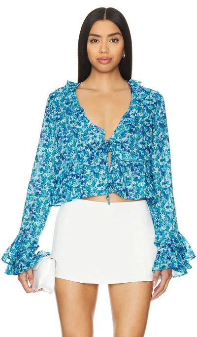 Faithfull The Brand Lombardi Top In Stellina Floral
