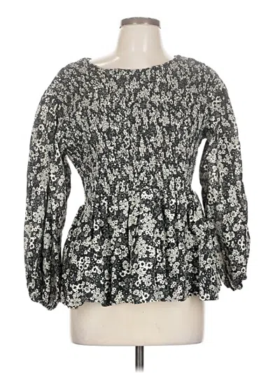 Pre-owned Faithfull The Brand Long Sleeve Blouse In Silver