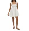 Faithfull The Brand Lovis Mini Dress In Birgitta Broderie Anglaise White In White