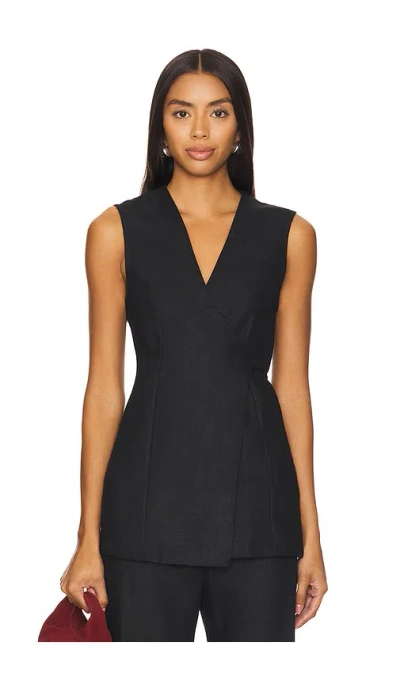 Faithfull The Brand Lulea Wrap Vest In Black