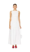 Faithfull The Brand Solem Midi Dress White L In 화이트