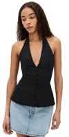Faithfull The Brand Marie Top Black In Black