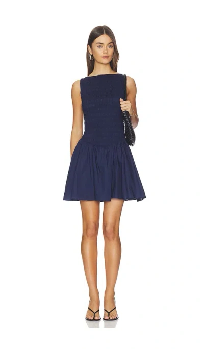 Faithfull The Brand Martina Mini Dress In Blue