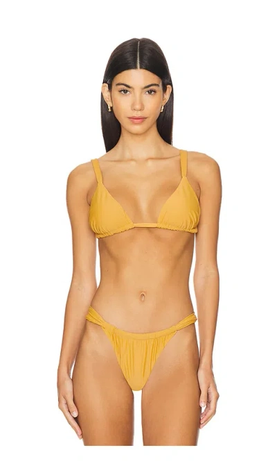 Faithfull The Brand Mary Bikini Top In Terracotta