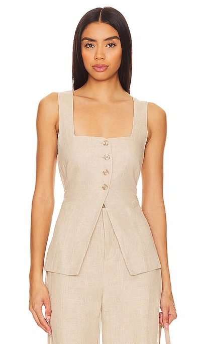 Faithfull The Brand Maya Vest In Natural