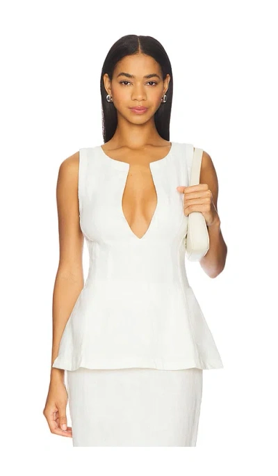 Faithfull The Brand Melia Top In White