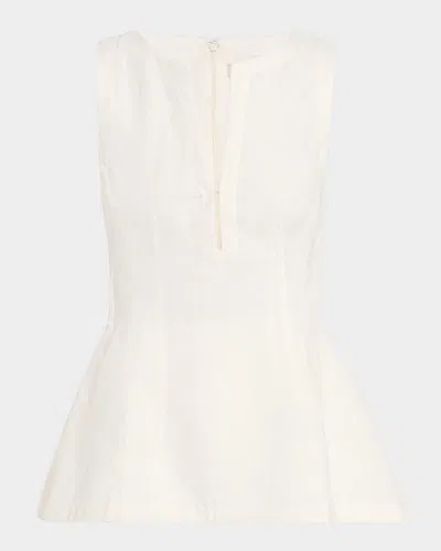 Faithfull The Brand Melia V-neck Linen Top
