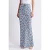 Faithfull The Brand Menton Floral Maxi Skirt In Leilani Print/mid Blue