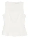 Faithfull The Brand Mina Square-neck Top In White