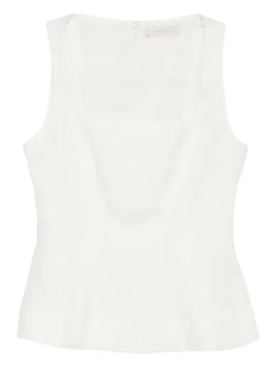 Faithfull The Brand Mina Square-neck Top In White