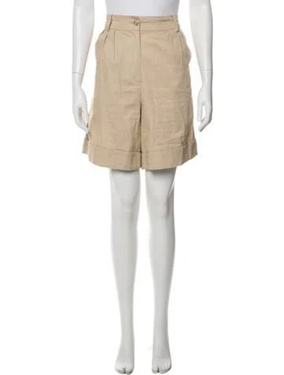 Pre-owned Faithfull The Brand Mini Shorts In Neutral