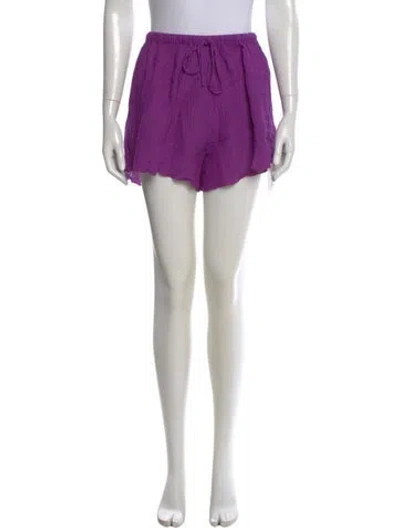 Pre-owned Faithfull The Brand Mini Shorts In Purple