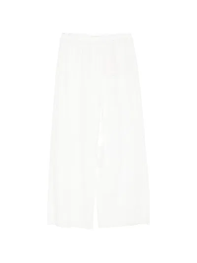 Faithfull The Brand Mora Broderie-anglaise Trousers In White