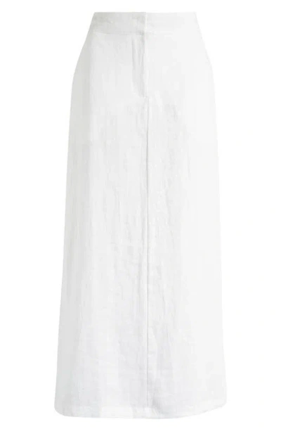 Faithfull The Brand Nelli Linen Maxi Skirt In White