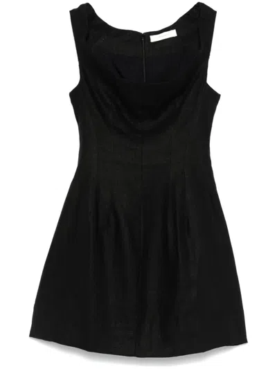 Faithfull The Brand Olmeto Mini Dress In Black