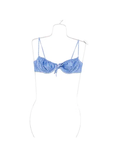Faithfull The Brand Ombra Bikini Top In Blue