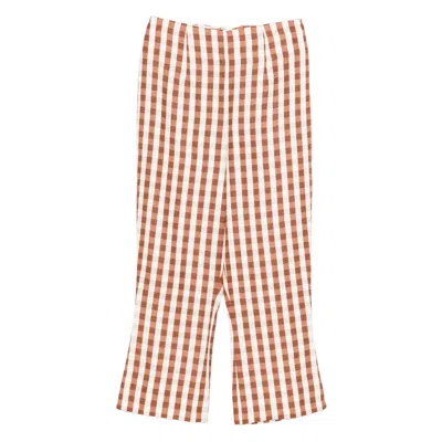 Faithfull The Brand Gingham Pattern Trousers In Multi