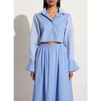 Faithfull The Brand Parmio Shirt Baratti Pelosa Stripe In Blue
