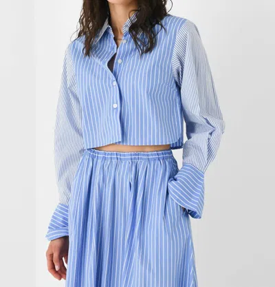 Faithfull The Brand Parmio Shirt In Baratti/pelosa Stripe In Blue