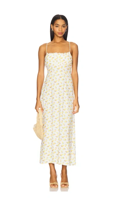 Faithfull The Brand Phaedra Midi Dress In White