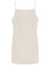 Faithfull The Brand Poet Mini Dress In Neutrals