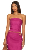 Faithfull The Brand Praiyah Top In Magenta