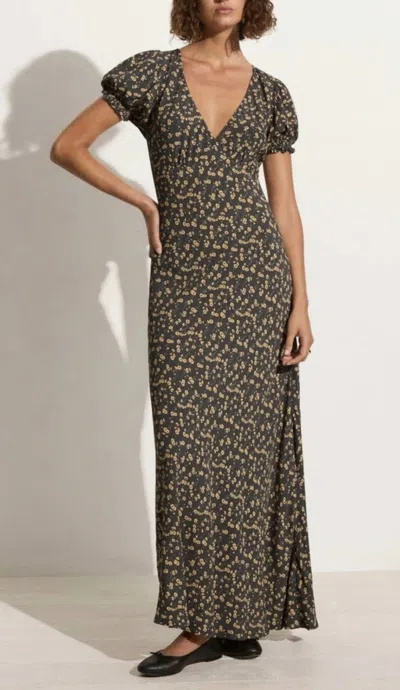 Faithfull The Brand Reis Maxi Dress In Flori Floral In Green