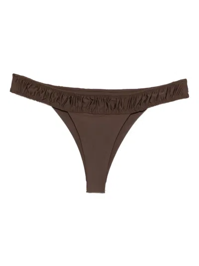 FAITHFULL THE BRAND ROCIO RUFFLED BIKINI BOTTOMS