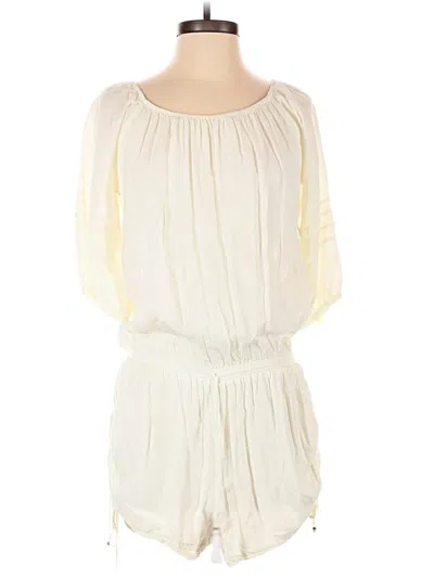 Pre-owned Faithfull The Brand Romper In Ivory