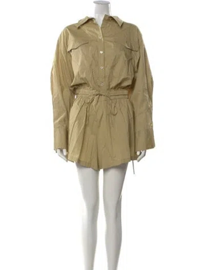 Pre-owned Faithfull The Brand Romper In Neutral