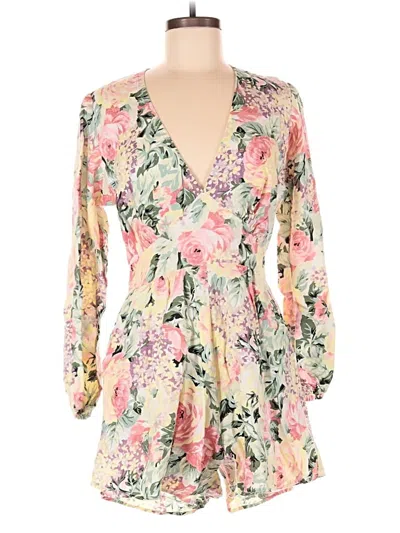 Pre-owned Faithfull The Brand Romper In Pink