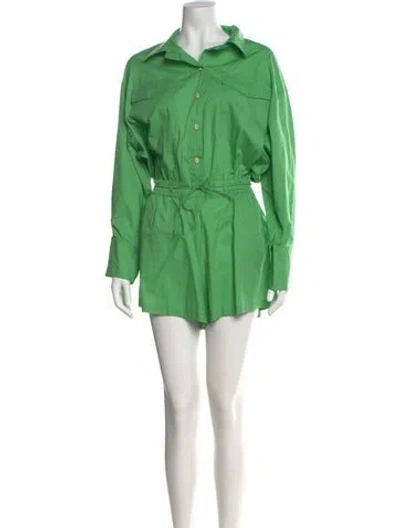 Pre-owned Faithfull The Brand Romper W/ Tags In Green