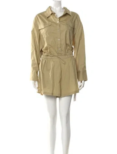 Pre-owned Faithfull The Brand Romper In Yellow