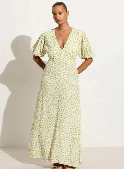 Faithfull The Brand Rubinetti Midi Dress Gita Floral In Neutral