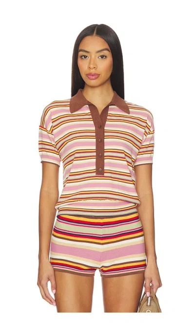 Faithfull The Brand Sable Polo Shirt In Multi