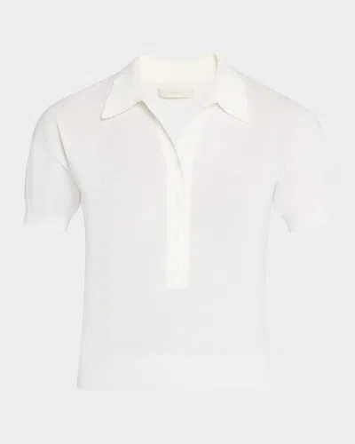 Faithfull The Brand Sable Polo Shirt In White