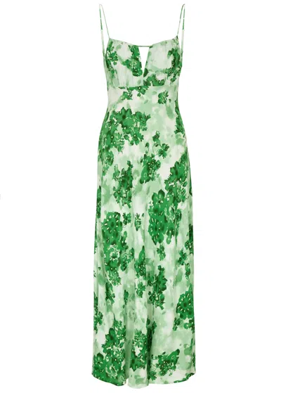 Faithfull The Brand San Paolo Floral-print Maxi Dress In Green