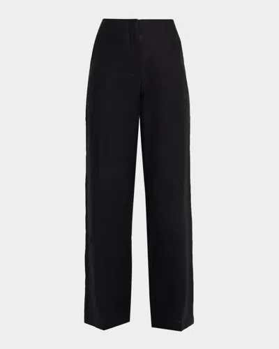 Faithfull The Brand Sanne Wide-leg Pants In Black