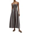 Faithfull The Brand Sanya Maxi Dress In Athens Stripe In Multi