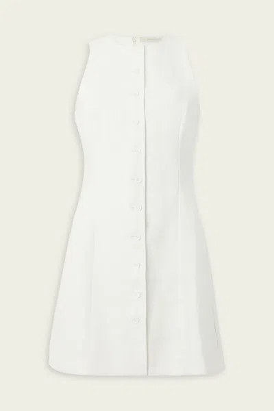 Faithfull The Brand Seema Mini Dress In White In Neutral